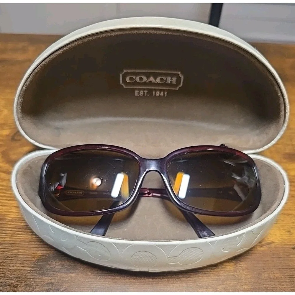 Coach Style S2005 Eyeglass Frames Only Burgandy With Case